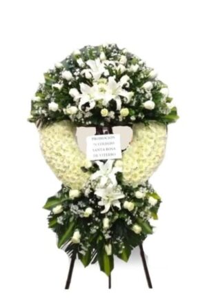 Arreglo Fúnebre Corona Doble Mona
